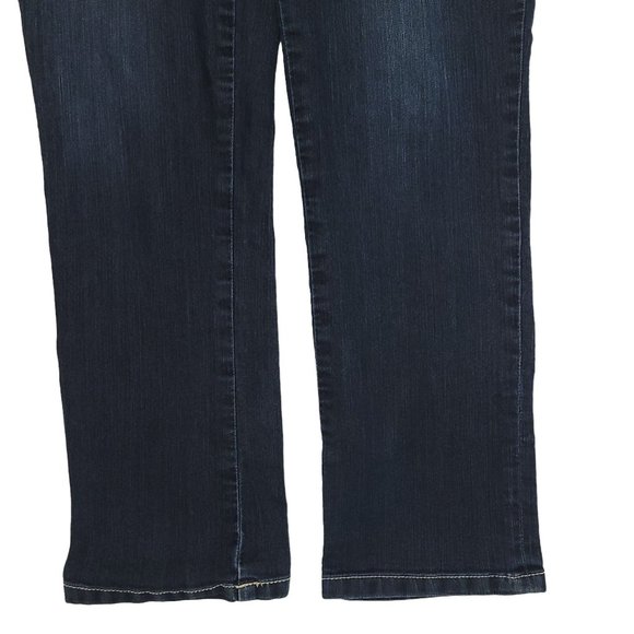 Chicos Platinum Denim Capri Jeans Size 00 US XS/2 Low Rise Crop Dark Wash - Picture 10 of 12